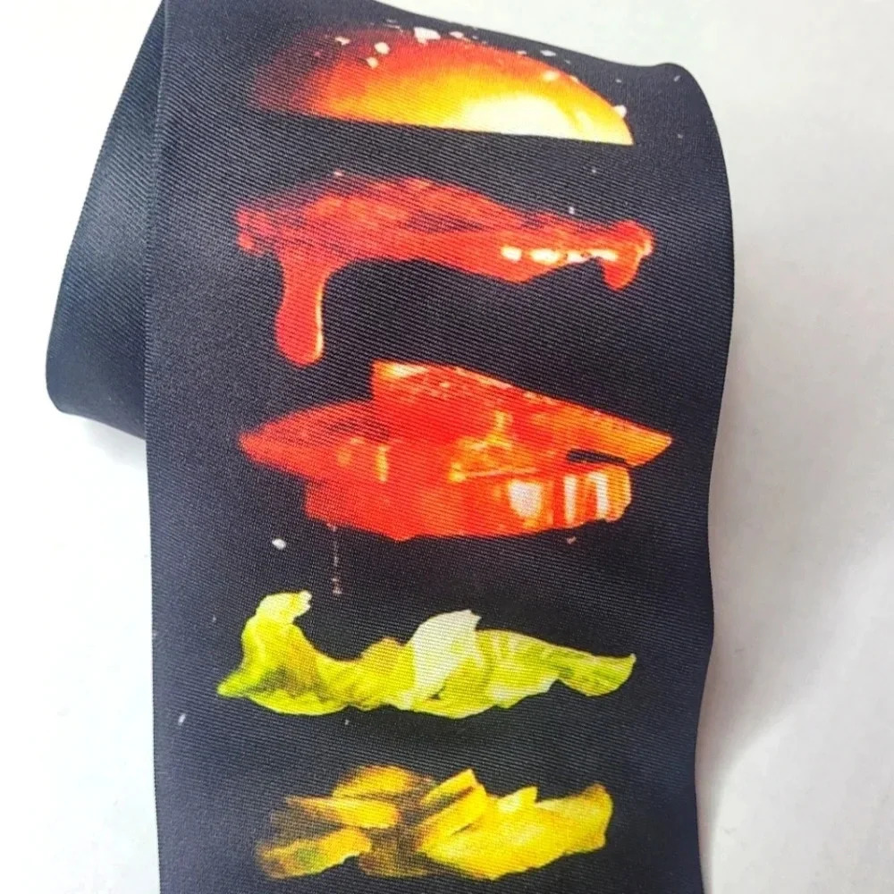 THREE ROOKER Men's Necktie - Picture 3 of 8